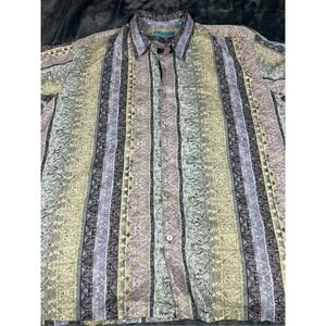 Tori Richard men's Hawaiian all over print T-shirt size XL